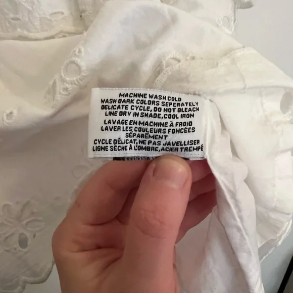 Walter Baker White Eyelet Ruffled Tiered Mini Dress - Picture 7 of 7